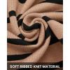 imageBTFBM Womens Cardigans Sweater 2024 Fall Striped Long Sleeve Button Down Crop Open Front Knit Outerwear Deco PocketsStriped Camel Black