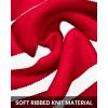 imageBTFBM Womens Cardigans Sweater 2024 Fall Striped Long Sleeve Button Down Crop Open Front Knit Outerwear Deco PocketsStriped Red White