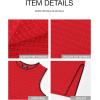 imageBTFBM Womens Knit Bodycon Midi Dress Casual Sleeveless See Through Cover Up Dresses Crew Neck Slit Tank Summer DressesRed