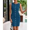 imageBTFBM Womens Short Bodycon Dress Summer 2025 Crewneck Sleeveless Knit Trendy Tight Fitted Wedding Going Out DressesBlue
