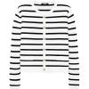 Striped White Black