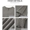 imageBTFBM Long Sleeve Shirts for Women Dressy Casual Loose V Neck Smocked Puff Sleeve Tops Blouses Fall Clothes 2024Light Grey