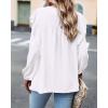imageBTFBM Long Sleeve Swiss Dot Blouses for Women Dressy Casual Spring Fall Crewneck Boho Western Shirts Business Work TopsSolid White