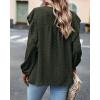 imageBTFBM Long Sleeve Swiss Dot Blouses for Women Dressy Casual Spring Fall Crewneck Boho Western Shirts Business Work TopsSwiss Dot Army Green