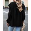 imageBTFBM Long Sleeve Swiss Dot Blouses for Women Dressy Casual Spring Fall Crewneck Boho Western Shirts Business Work TopsSwiss Dot Black