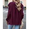 imageBTFBM Long Sleeve Swiss Dot Blouses for Women Dressy Casual Spring Fall Crewneck Boho Western Shirts Business Work TopsSwiss Dot Wine Red
