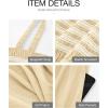 imageBTFBM Summer Midi Dresses for Women 2025 Spring Sleeveless Square Neck Smocked Flowy Long Beach Vacation Sundress PocketBeige