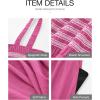 imageBTFBM Summer Midi Dresses for Women 2025 Spring Sleeveless Square Neck Smocked Flowy Long Beach Vacation Sundress PocketRose Red