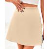 imageBTFBM Womens Satin Mini Skirt Silk 2025 Summer Short Skirt High Waisted ALine Trendy Club Party Going Out SkirtsApricot