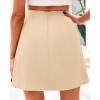 imageBTFBM Womens Satin Mini Skirt Silk 2025 Summer Short Skirt High Waisted ALine Trendy Club Party Going Out SkirtsApricot