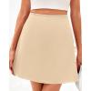 imageBTFBM Womens Satin Mini Skirt Silk 2025 Summer Short Skirt High Waisted ALine Trendy Club Party Going Out SkirtsApricot