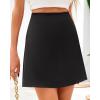 imageBTFBM Womens Satin Mini Skirt Silk 2025 Summer Short Skirt High Waisted ALine Trendy Club Party Going Out SkirtsBlack