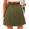 imageBTFBM Womens Satin Mini Skirt Silk 2025 Summer Short Skirt High Waisted ALine Trendy Club Party Going Out SkirtsLight Army Green