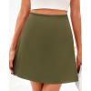 imageBTFBM Womens Satin Mini Skirt Silk 2025 Summer Short Skirt High Waisted ALine Trendy Club Party Going Out SkirtsLight Army Green