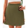 imageBTFBM Womens Satin Mini Skirt Silk 2025 Summer Short Skirt High Waisted ALine Trendy Club Party Going Out SkirtsLight Army Green