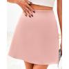 imageBTFBM Womens Satin Mini Skirt Silk 2025 Summer Short Skirt High Waisted ALine Trendy Club Party Going Out SkirtsPink