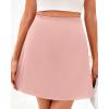imageBTFBM Womens Satin Mini Skirt Silk 2025 Summer Short Skirt High Waisted ALine Trendy Club Party Going Out SkirtsPink