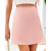 imageBTFBM Womens Satin Mini Skirt Silk 2025 Summer Short Skirt High Waisted ALine Trendy Club Party Going Out SkirtsPink