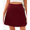 imageBTFBM Womens Satin Mini Skirt Silk 2025 Summer Short Skirt High Waisted ALine Trendy Club Party Going Out SkirtsWine Red