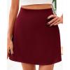 imageBTFBM Womens Satin Mini Skirt Silk 2025 Summer Short Skirt High Waisted ALine Trendy Club Party Going Out SkirtsWine Red