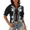 Floral Black White