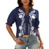 Floral Navy White