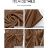 imageBTFBM 2025 Women Button Down Ruched Shirt Dresses Short Sleeve Lapel V Neck Elegant Party Spring Summer Maxi Satin DressShort Sleeve Dark Khaki