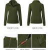 imageBTFBM Women Fashion Quilted Pattern Lightweight Zipper Long Sleeve Plain Casual Ladies Sweatshirts Pullovers Shirts TopsArmy Green