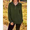 imageBTFBM Women Fashion Quilted Pattern Lightweight Zipper Long Sleeve Plain Casual Ladies Sweatshirts Pullovers Shirts TopsArmy Green