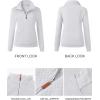 imageBTFBM Women Fashion Quilted Pattern Lightweight Zipper Long Sleeve Plain Casual Ladies Sweatshirts Pullovers Shirts TopsWhite