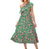 Floral Pink Green