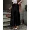 imageBTFBM Womens High Waist Satin Skirts Summer Spring Outfits 2025 Elegant Flowy ALine Party Cocktail Long Maxi SkirtBlack