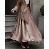 imageBTFBM Womens High Waist Satin Skirts Summer Spring Outfits 2025 Elegant Flowy ALine Party Cocktail Long Maxi SkirtLight Khaki