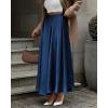 imageBTFBM Womens High Waist Satin Skirts Summer Spring Outfits 2025 Elegant Flowy ALine Party Cocktail Long Maxi SkirtNavy