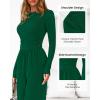 imageBTFBM Jumpsuits For Women Dressy Casual Fall Clothes 2025 Long Sleeve Knit Ruched Business Lounge Pants Rompers PocketsDark Green