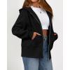 imageBTFBM Womens Zip Up Hoodies Fleece Cropped Sweatshirts 2025 Fall Fashion Outfits Casual Y2k Jackets Winter ClothesBlack