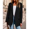 imageBTFBM Blazers for Women 2025 Fall Business Casual Clothes Open Front Oversized Winter Coats Work Office Suit JacketsBlack