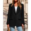 imageBTFBM Blazers for Women 2025 Fall Business Casual Clothes Open Front Oversized Winter Coats Work Office Suit JacketsBlack