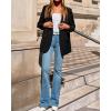 imageBTFBM Blazers for Women 2025 Fall Business Casual Clothes Open Front Oversized Winter Coats Work Office Suit JacketsBlack