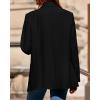 imageBTFBM Blazers for Women 2025 Fall Business Casual Clothes Open Front Oversized Winter Coats Work Office Suit JacketsBlack