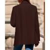 imageBTFBM Blazers for Women 2025 Fall Business Casual Clothes Open Front Oversized Winter Coats Work Office Suit JacketsBrown