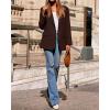 imageBTFBM Blazers for Women 2025 Fall Business Casual Clothes Open Front Oversized Winter Coats Work Office Suit JacketsBrown