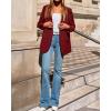 imageBTFBM Blazers for Women 2025 Fall Business Casual Clothes Open Front Oversized Winter Coats Work Office Suit JacketsBurgundy