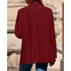 imageBTFBM Blazers for Women 2025 Fall Business Casual Clothes Open Front Oversized Winter Coats Work Office Suit JacketsBurgundy