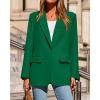 imageBTFBM Blazers for Women 2025 Fall Business Casual Clothes Open Front Oversized Winter Coats Work Office Suit JacketsGreen