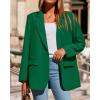 imageBTFBM Blazers for Women 2025 Fall Business Casual Clothes Open Front Oversized Winter Coats Work Office Suit JacketsGreen