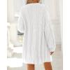 imageBTFBM Cable Knit Oversized Cardigan Sweaters for Women Trendy 2025 Fall Button Up Long Sleeve Winter Coat CardigansWhite