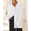 imageBTFBM Cable Knit Oversized Cardigan Sweaters for Women Trendy 2025 Fall Button Up Long Sleeve Winter Coat CardigansWhite
