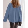 imageBTFBM Fall Fashion 2025 Button Down Cardigan Sweaters for Women Trendy V Neck Long Sleeve Knit Winter Coat OuterwearGrey Blue