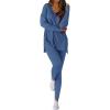 imageBTFBM Two Piece Sets For Women Summer Fashion Lounge Matching Set 2025 Travel Vacation Airport Outfits ClothingDusty Blue